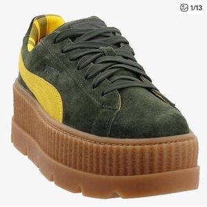 PUMA x Fenty cleated suede creeper platform sneakers Sz 8.5